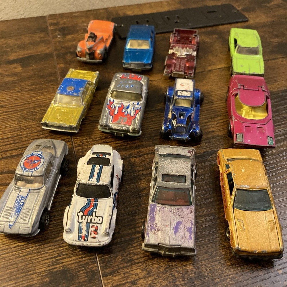 Hot‎ Wheel Matchbox Etc Vtg Car Lot of 12 70s 80s 90s Lesney Rolamatics Zylmex